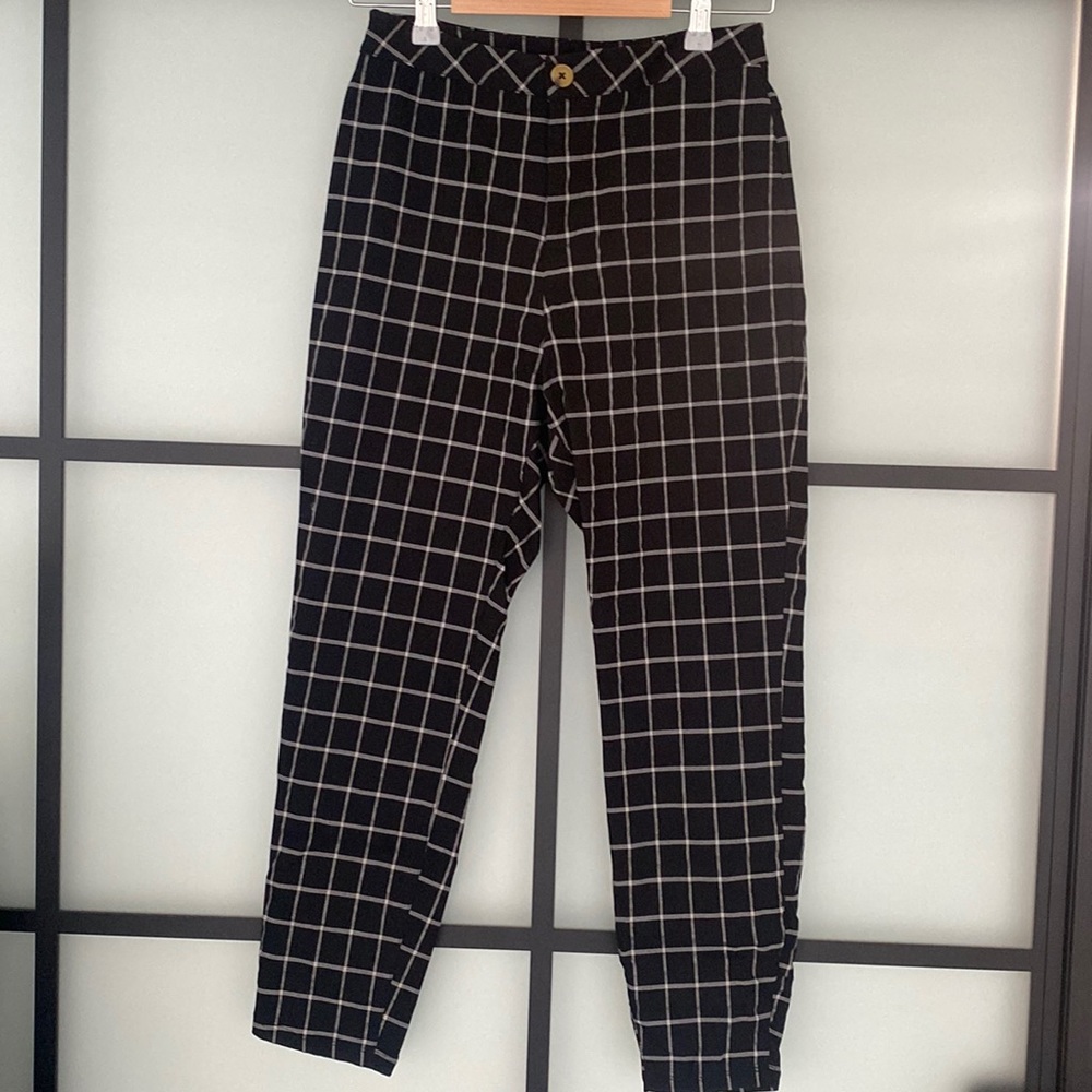 Black with white Pants